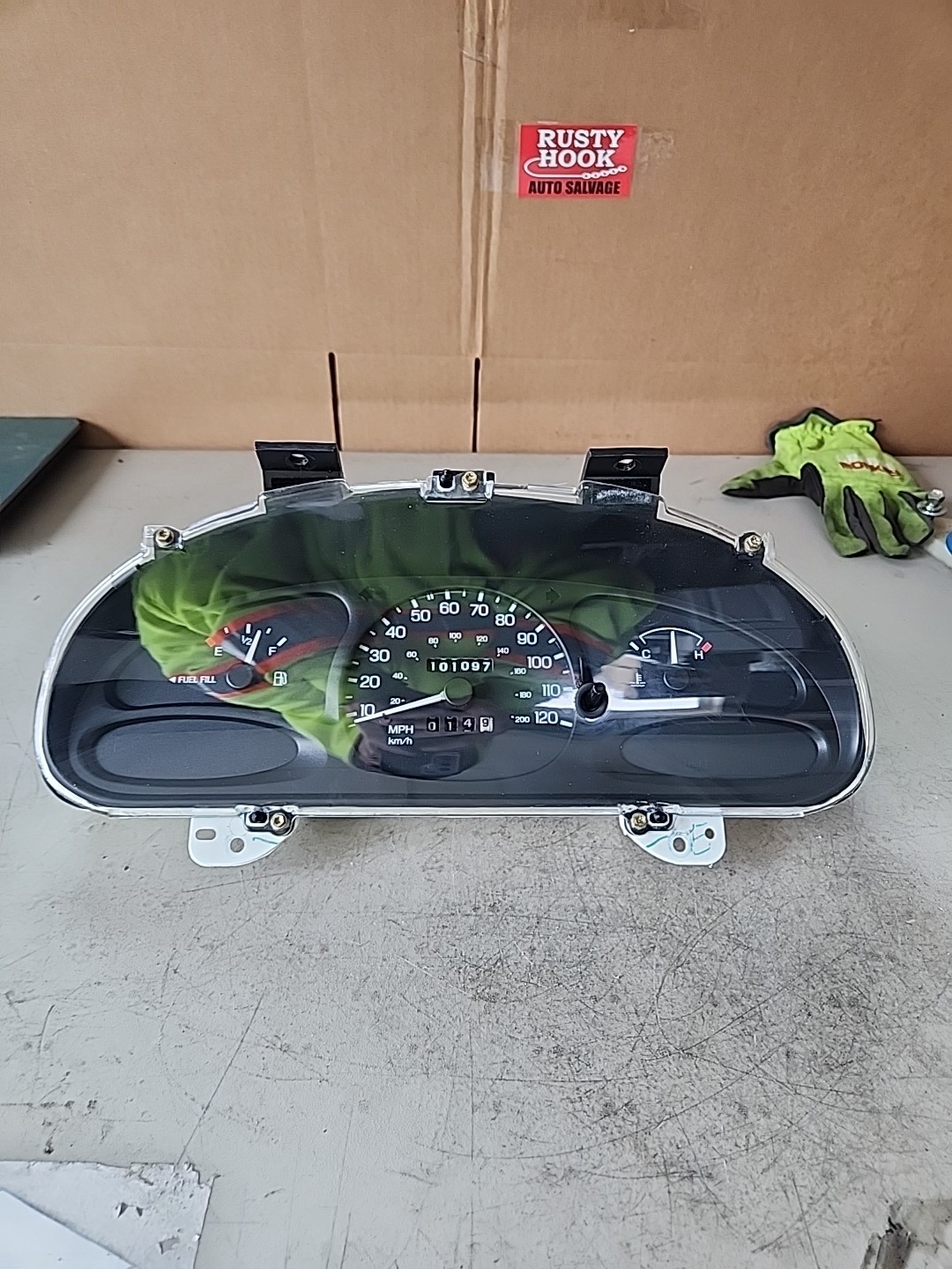 1998 Ford Escort Speedometer Instrument Cluster 101k Miles F70F-10894
