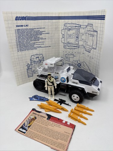 Schneekatze 100% komplett G.I. Joe 1985 Hasbro Vintage Actionfigur Fahrzeug