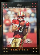 Topps 2007 Arnaz Battle #179 San Francisco 49ers NFL Football Autograph Card