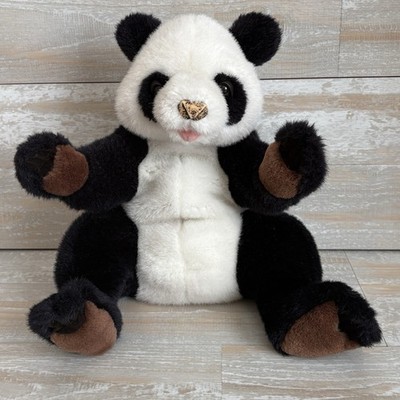 Cascade Toy Panda Bear Plush Hand Puppet 10'' Black & White Stuffed Animal Toy