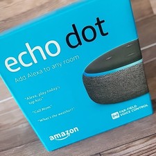 Echo Dot 3rd Gen - Smart speaker with Alexa Charcoal - Amazon Echo New