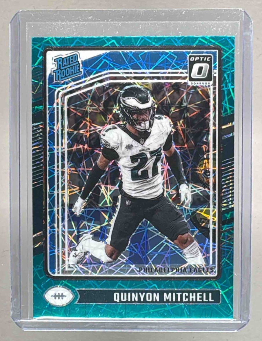 Quinyon Mitchell 2024 Panini Donruss Optic #282 Teal Velocity Rated Rookie