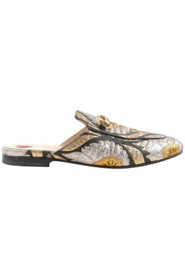 GUCCI SCHWARZE PRINCETOWN STOFF HAUSSCHUHE EU 37 UK 4 US 7