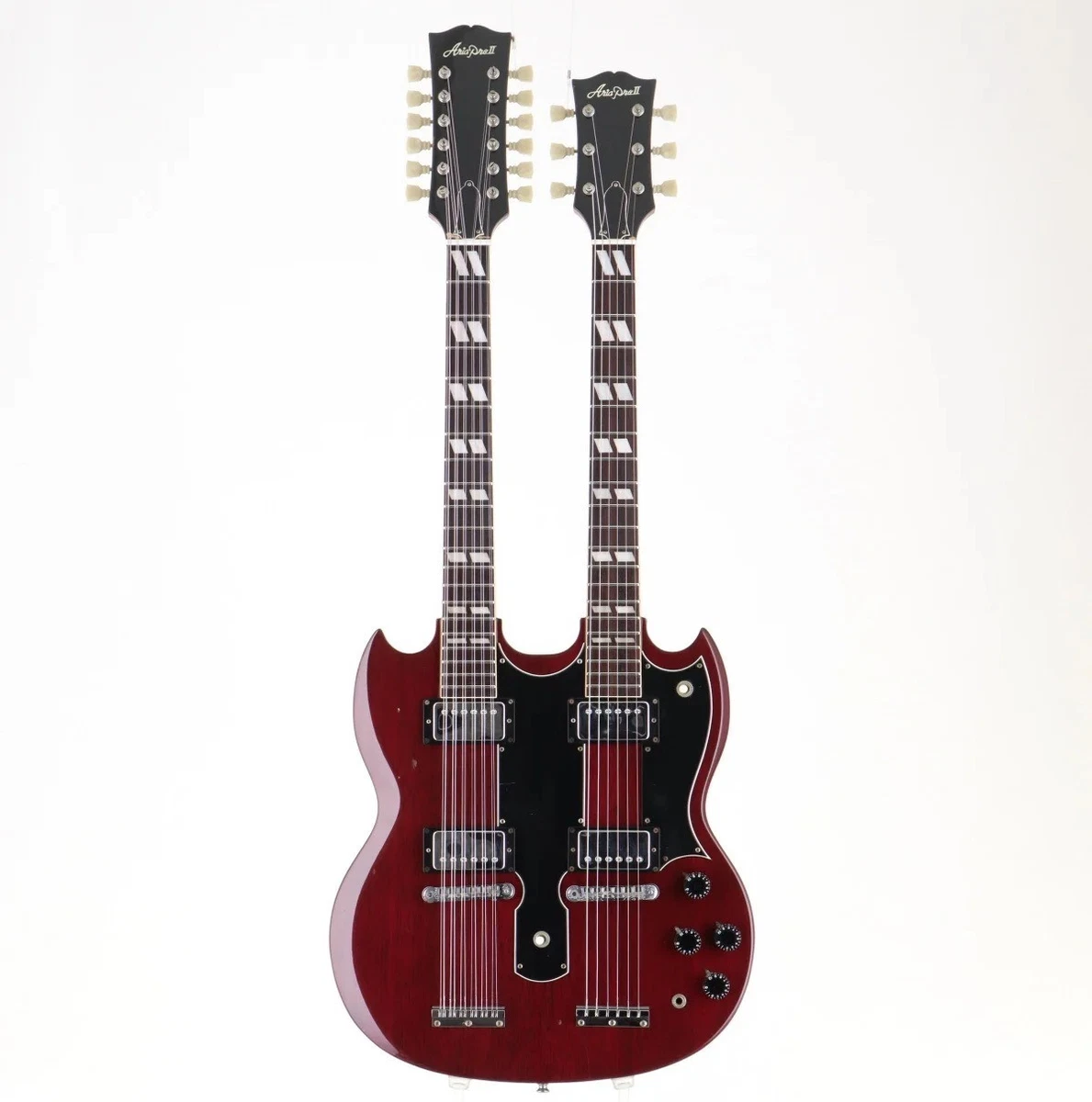 Aria Pro II SW-1200 Double Neck SG Type Electric Guitar Made in