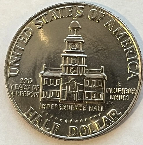 1976 Kennedy Clad Bicentennial Half Dollar Taken from a US Uncirculated Mint Set