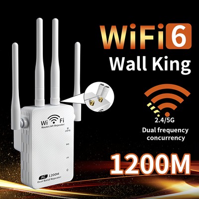 5G Extensor de alcance WiFi, Amplificador de Internet, Repetidor de Señal Router