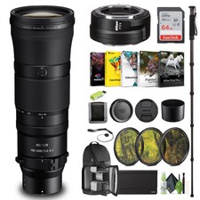 Nikon NIKKOR Z 180-600mm f/5.6-6.3 VR Lens Nikon Z 20117 FTZ II Adapter