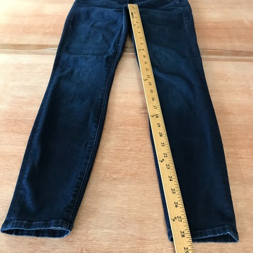 Good American Good Legs Jeans Damen 6/28 Blau Mid Rise Stretch Dark Wash Preppy - Bild 7 von 13