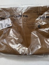 Lands End Men's Tailored Fit No Iron Chino Pants Size 35" Waist 32" Inseam New