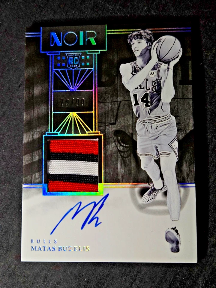 2024-25 Panini Noir RC Matas Buzelis Rookie Jersey Auto /99 MINT #310 💣💣 - Image 2 of 4