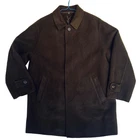 Vintage YSL Yves Saint Lauret Pour Homme Brown Wool Car Coat Mens Sz 95 Classic