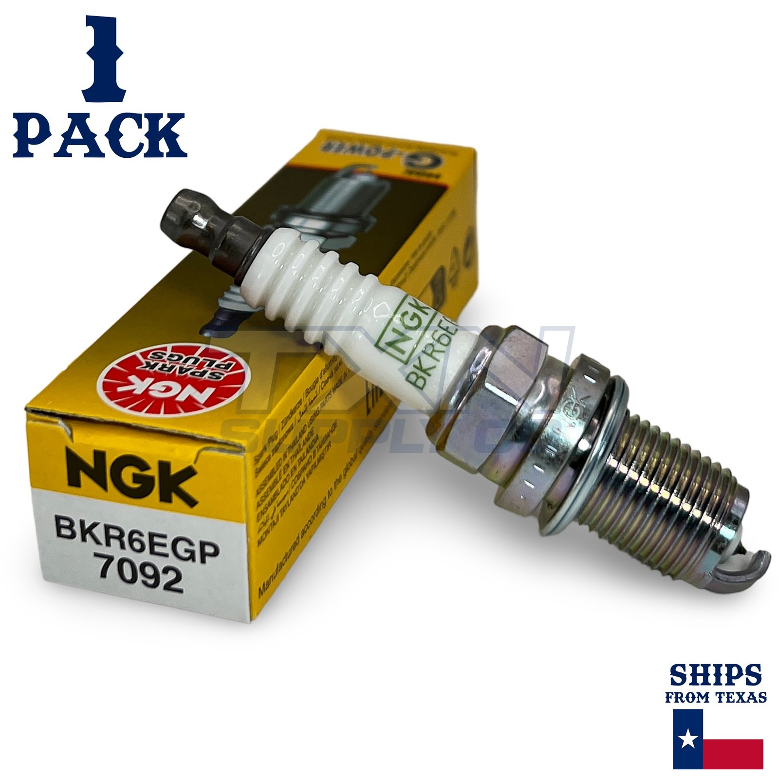 1 Pack NGK G-Power 7092 Spark Plugs BKR6EGP
