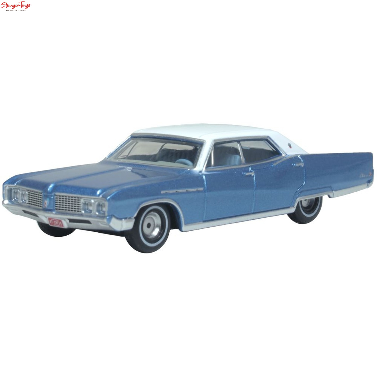 Oxford Diecast 1:87 1968 Buick Electra 225 medio azul verdoso niebla/pergamino
