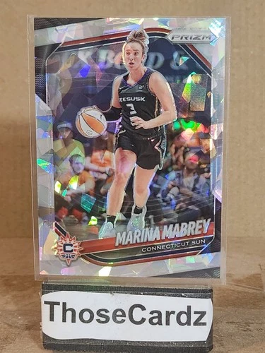 2025 Panini Prizm WNBA Cracked Ice #18 Marina Mabrey