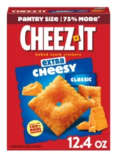 Cheez-It Extra Cheesy Cheese Crackers, Baked Snack Crackers, 12.4 oz