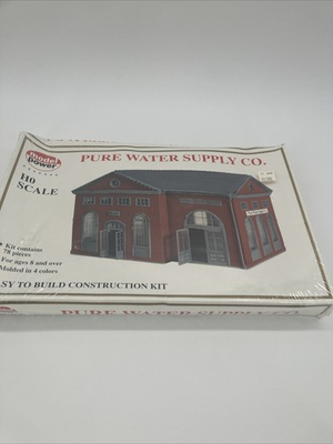 #ad Model Power 415 HO Pure Water Supply Co. Brick Building Kit Sealed $21.95