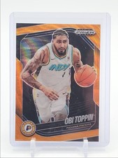 OBI TOPPIN 2024-25 PANINI PRIZM BLACK ORANGE WAVE PACERS #184 /60 Q5721