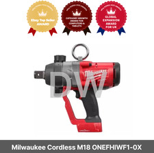 Milwaukee Cordless M18 Onefhiwf1-0x 1 High Torque Impact Wrench -body Only Milwaukee Cordless M18 Onefhiwf1-0x 1 High Torque Impact Wrench -body Only