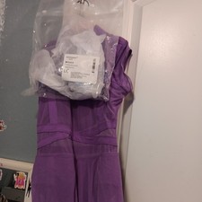 Weissman Child XL Dark Purple Dance Costume Velvet Bodice