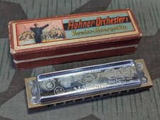 Vintage German Hohner Orchester Harmonica in Original Box C 1930s Pre WWII 1940s