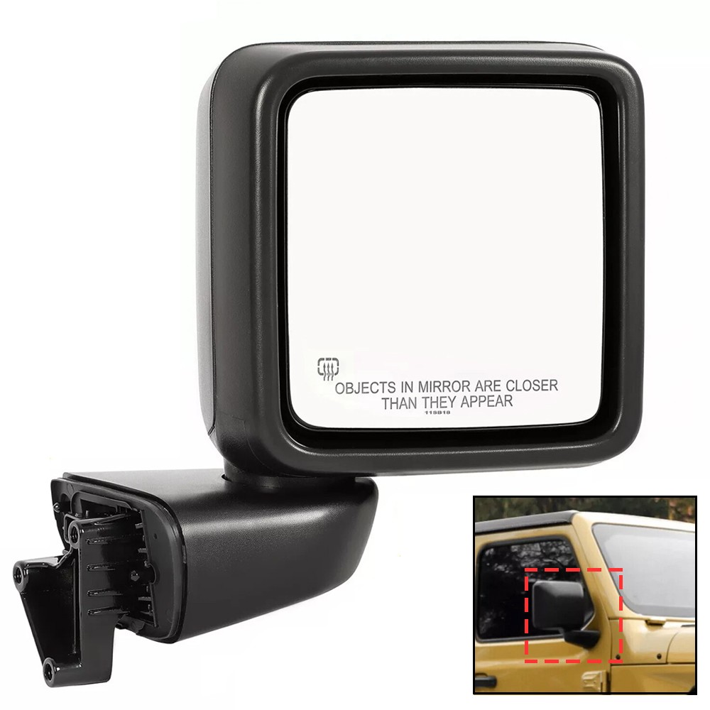 Right Passenger Side Power Heated Mirror For Jeep Wrangler Gladiator 2018-2024
