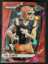 2025 Panini Prizm Draft Picks - Luke Altmyer #156 Red Ice Prizm (RC)
