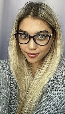 New Versace Mod. 7531-A 6450 Purple 54mm Cats Eye Women display picture 1