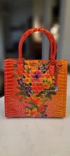 NWT Brahmin Caroline Honolulu Ombre Melbourne Leather Shoulder Handbag