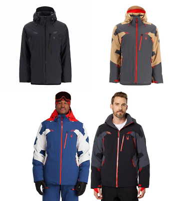 SPYDER MEN'S LEADER INSULATED WATERPROOF SNOW SKI JACKET VARIOUS