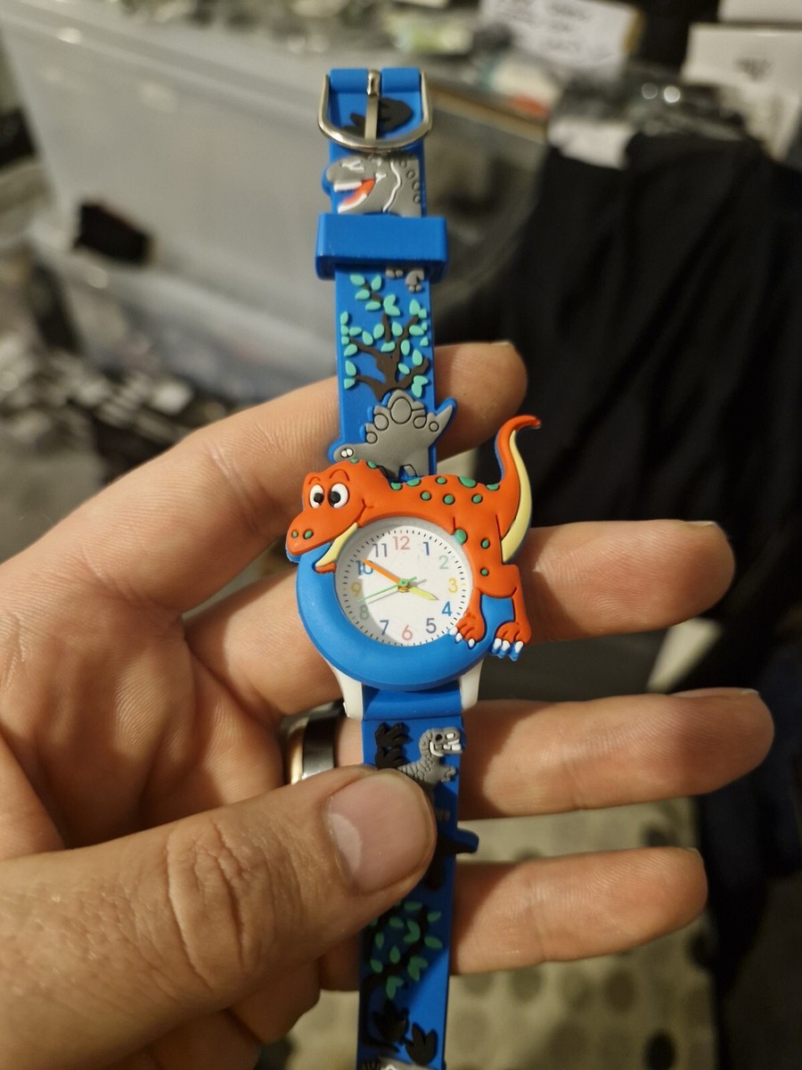 Boys Kids First Watch Dinosaur Blue New UK