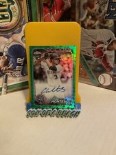 2024 Topps Chrome /99 GREEN LOGOFRACTOR AUTO COCO MONTES RC Rookie MP1 Rockies