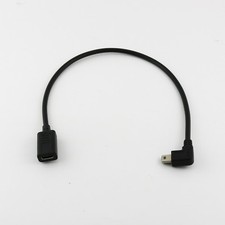 1x USB 3.1 Type C Female to Mini 5Pin Right Angle Male Charging Cable Cord 1FT