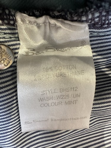 Ben Sherman Mens Denim Jean Shorts - Size 36W - Mint Green Denim - Cotton - Picture 14 of 14