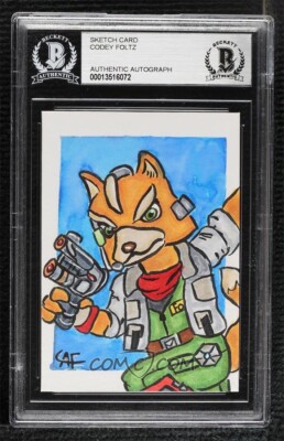 Star Fox Nintendo Original Art Sketch Card 1/1 BAS | eBay