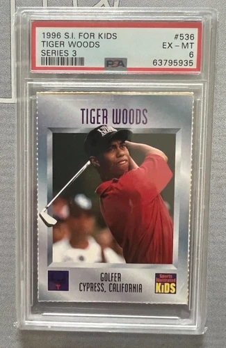 1996 Tiger Woods Sports Illustrated For Kids rookie card #536 PSA 6