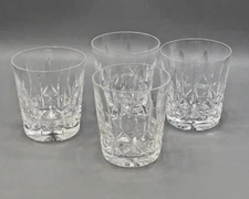 Rosslare Crystal by Waterford set of 4 Single Old Fashioned Glasses 3.5"