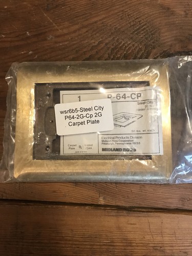 Brass Carpet Plate Steel City P-64-CP. NEW. - Picture 3 of 3