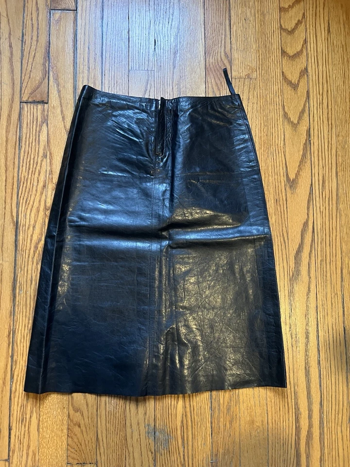 Women’s BCBG Leather Skirt  - Image 2 of 4