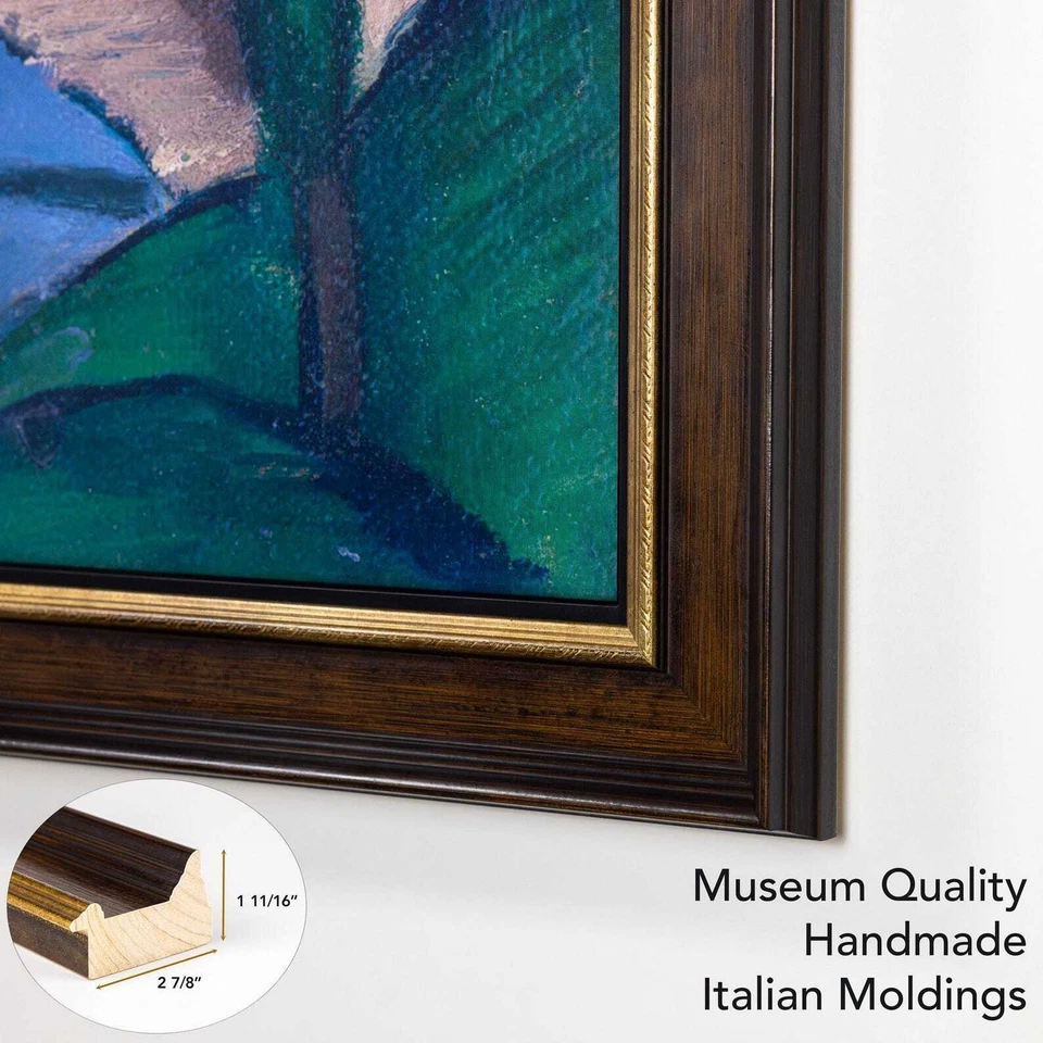 Коричневая и золотистая ТВ-рамка для Samsung The Frame 32, 43, 50, 55, 65, 75, 85 дюймов - Изображение 3 из 4