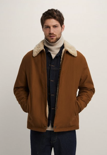 ZARA MEN NEW FLEECE LINED JACKET 