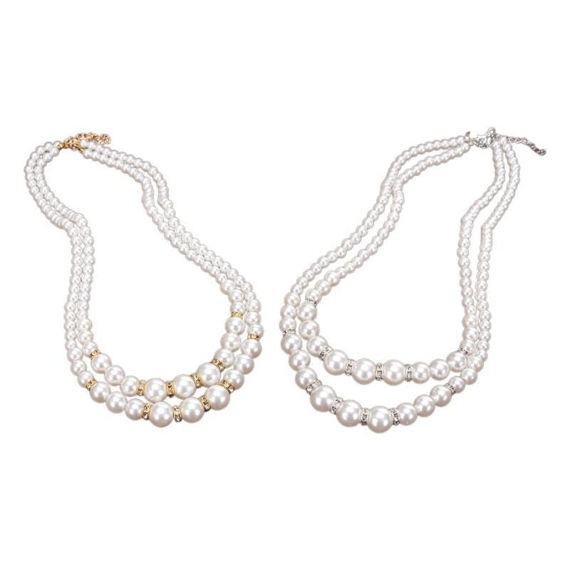 Imitation Pearls Choker Party Neck Jewelry Suitable for Fashionable Outfits
