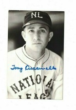 Tony Cuccinello NL All Stars Signed Vintage Kodak Postcard W/Our COA