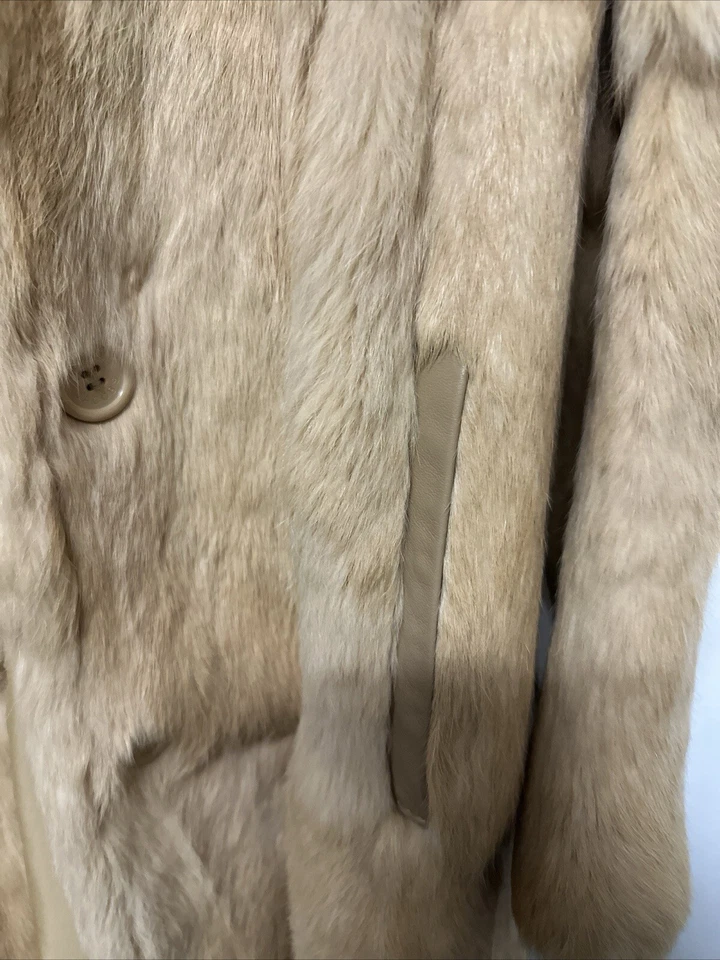 Abrigo de piel real Marc Jacobs súper suave y hermoso para mujer talla L Foto 2 de 4