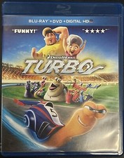 Turbo Blu-ray, 2013 DVD INCLUDED. Fast Shipping. Dreamworks Animated 
