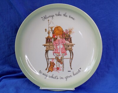 Holly Hobbie 10.5'' Plate Always Take the Time to Say What's In Your Heart 1972