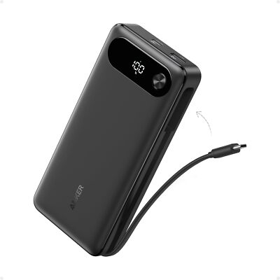 #ad Anker Power Bank 20000mAh USB C Portable Charger 87W Max Built in USB C Cable $69.99