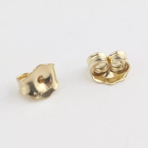 14K Gold Earring Backs Yellow Ear Locking for Stud Ear Rings (3 Pairs) - Picture 4 of 7