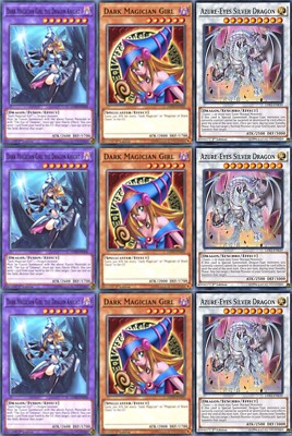 Black Magician Girl 3枚セット 3 X {Dark Magician Girl Dragon Knight Fusion: Magician Girl + Azur