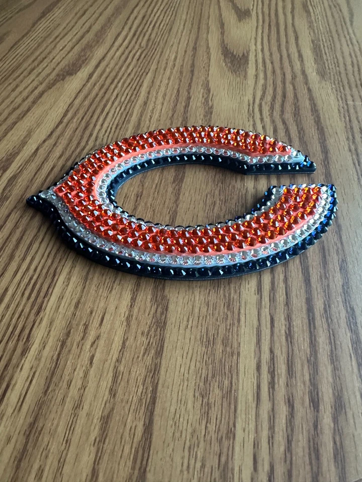 Nuevo Chicago Bears WinCraft Cadena Grande Logo Imán Cristal Estrás Foto 2 de 3