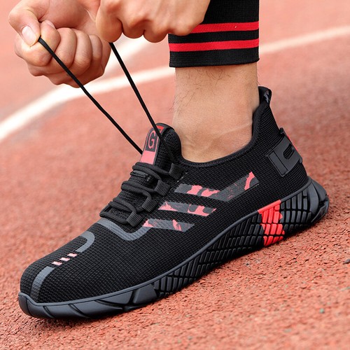 UK SIZE SHOES LIGHTWEIGHT STEEL TOE CAP SAFETY TRAINERS WOMENS MENS